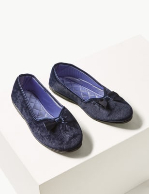 Marks and spencer ladies ballerina online slippers