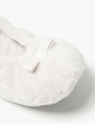 Fuzzy outlet ballet slippers