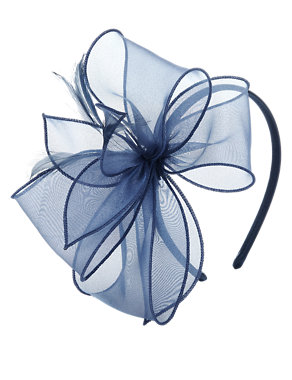 Bow Feather Fascinator Image 2 of 4