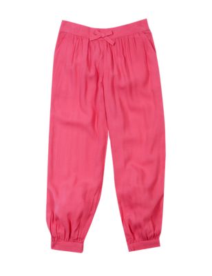 Bow Front Pleated Trousers (1-7 Years) Image 2 of 3