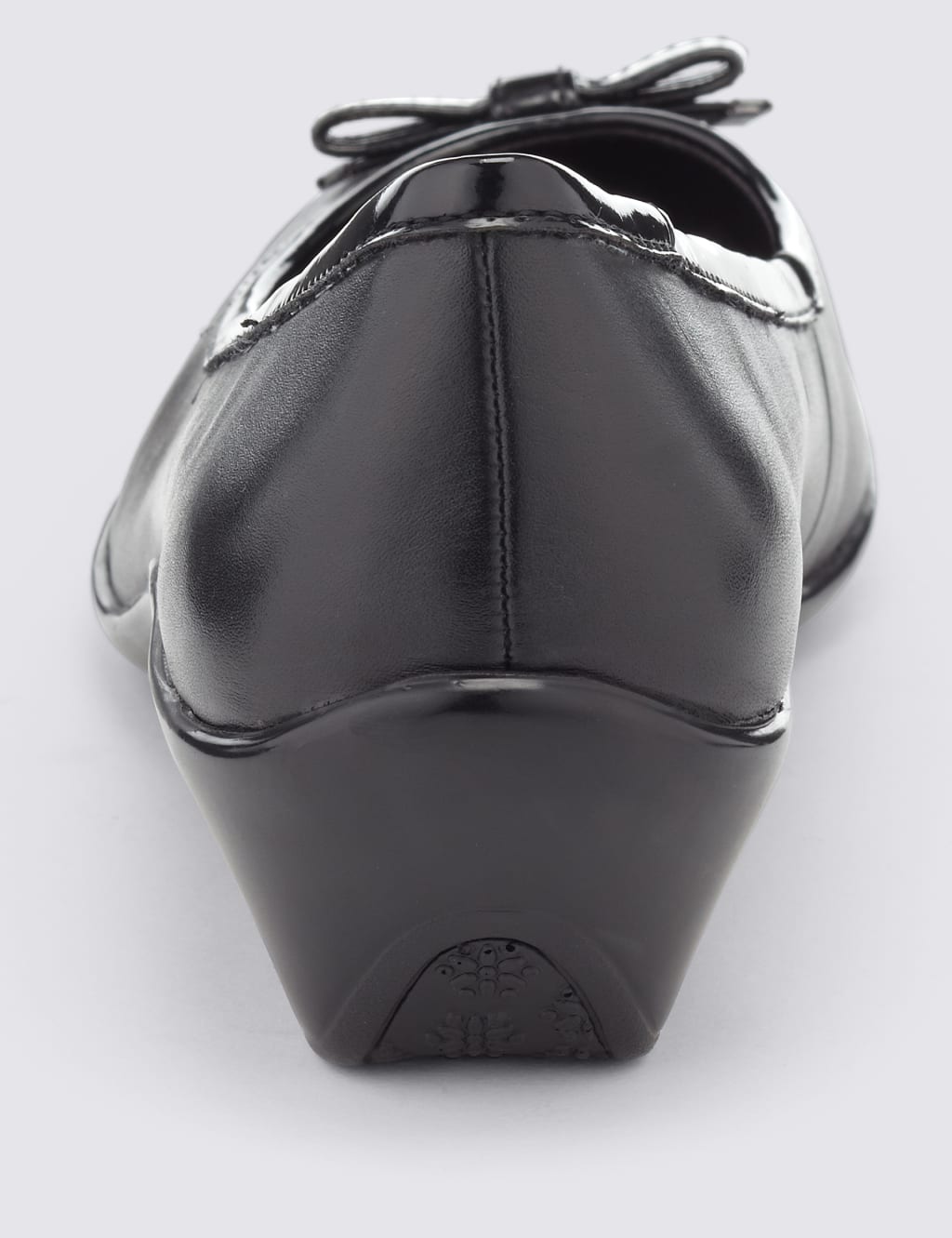 Ginger bow detail wedge heeled ballerinas 2025