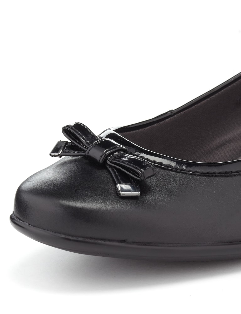 Bow Wedge Ballerina Shoes Footglove M S