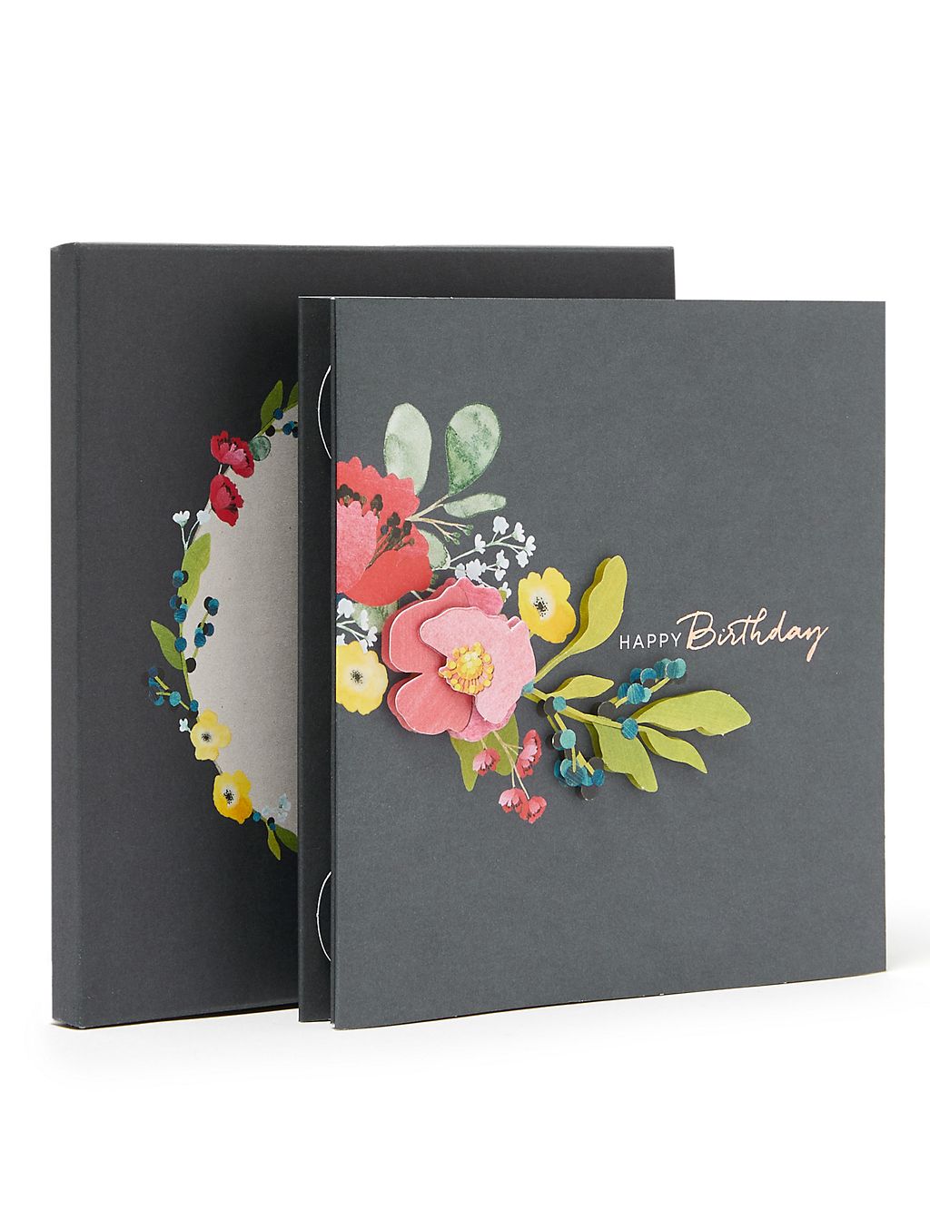 Boxed 3D Floral Design Birthday Card 4 of 5