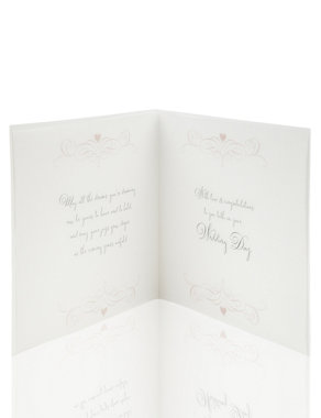 Boxed Wedding Card with Keepsake Heart Image 2 of 4