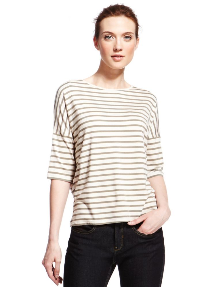 Boxy Striped Top 1 of 4