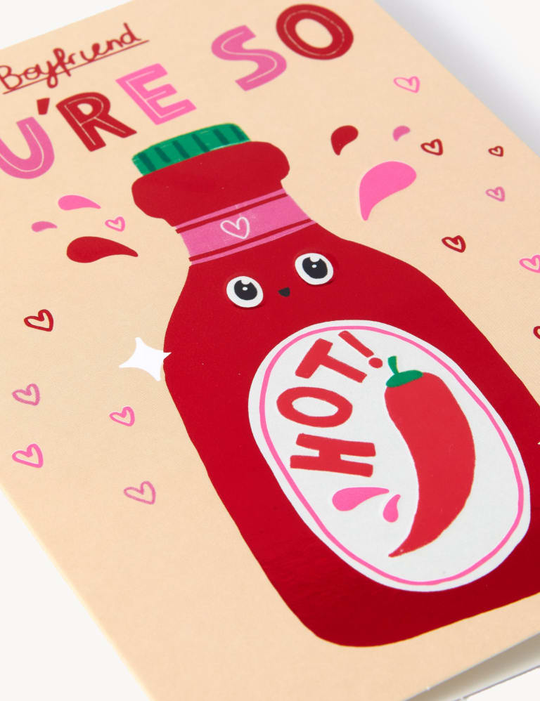 Boyfriend Hot Sauce Valentine's Card M&S