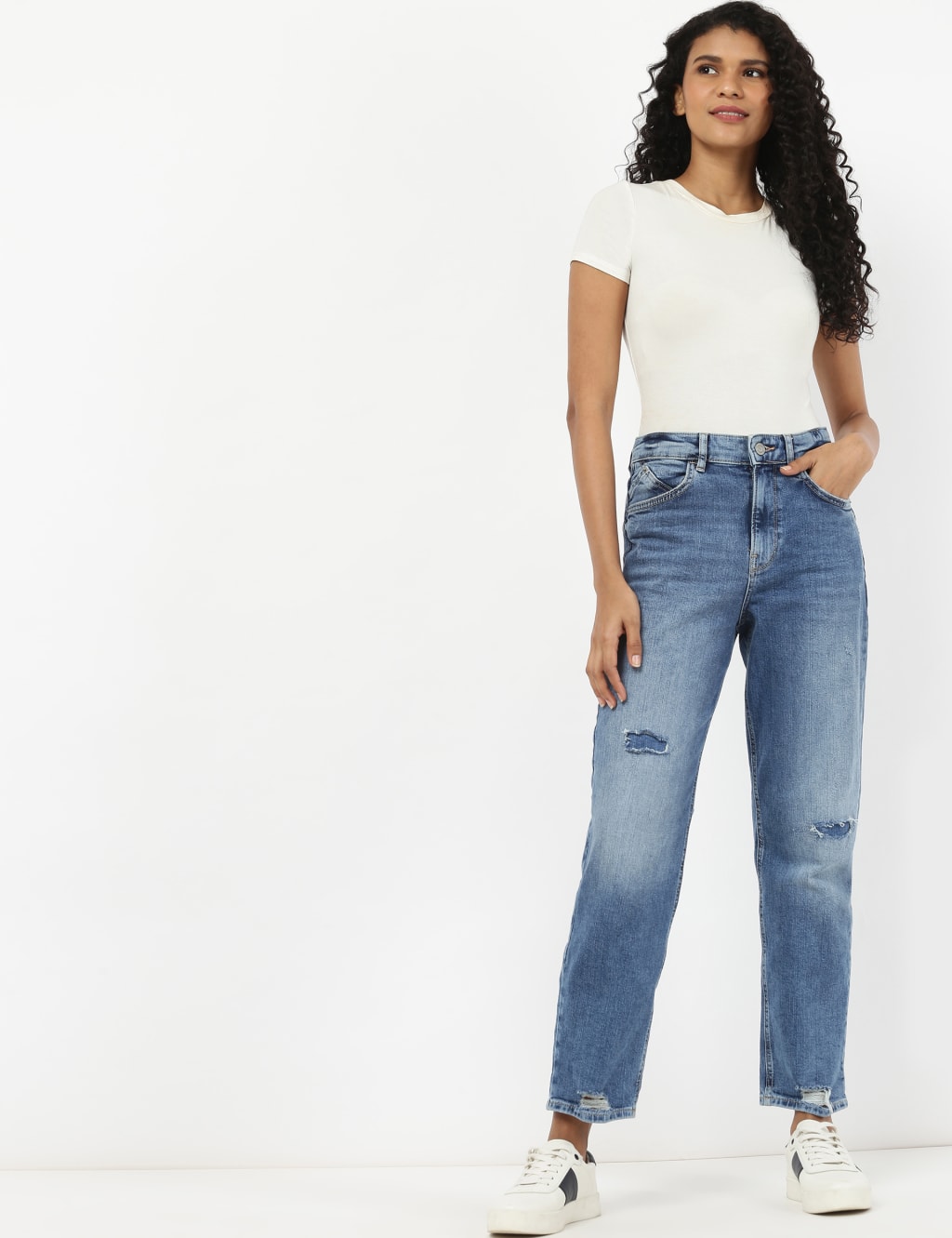 Boyfriend Jeans with Stretch M S Collection M S