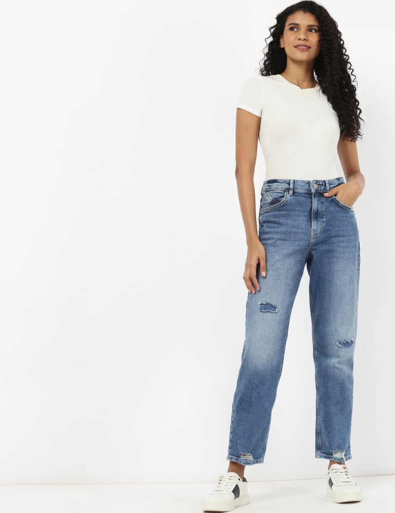 Boyfriend Jeans with Stretch M S Collection M S