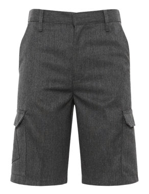 Boys' Adjustable Waist Cargo Shorts with Stormwear+™ Image 2 of 6