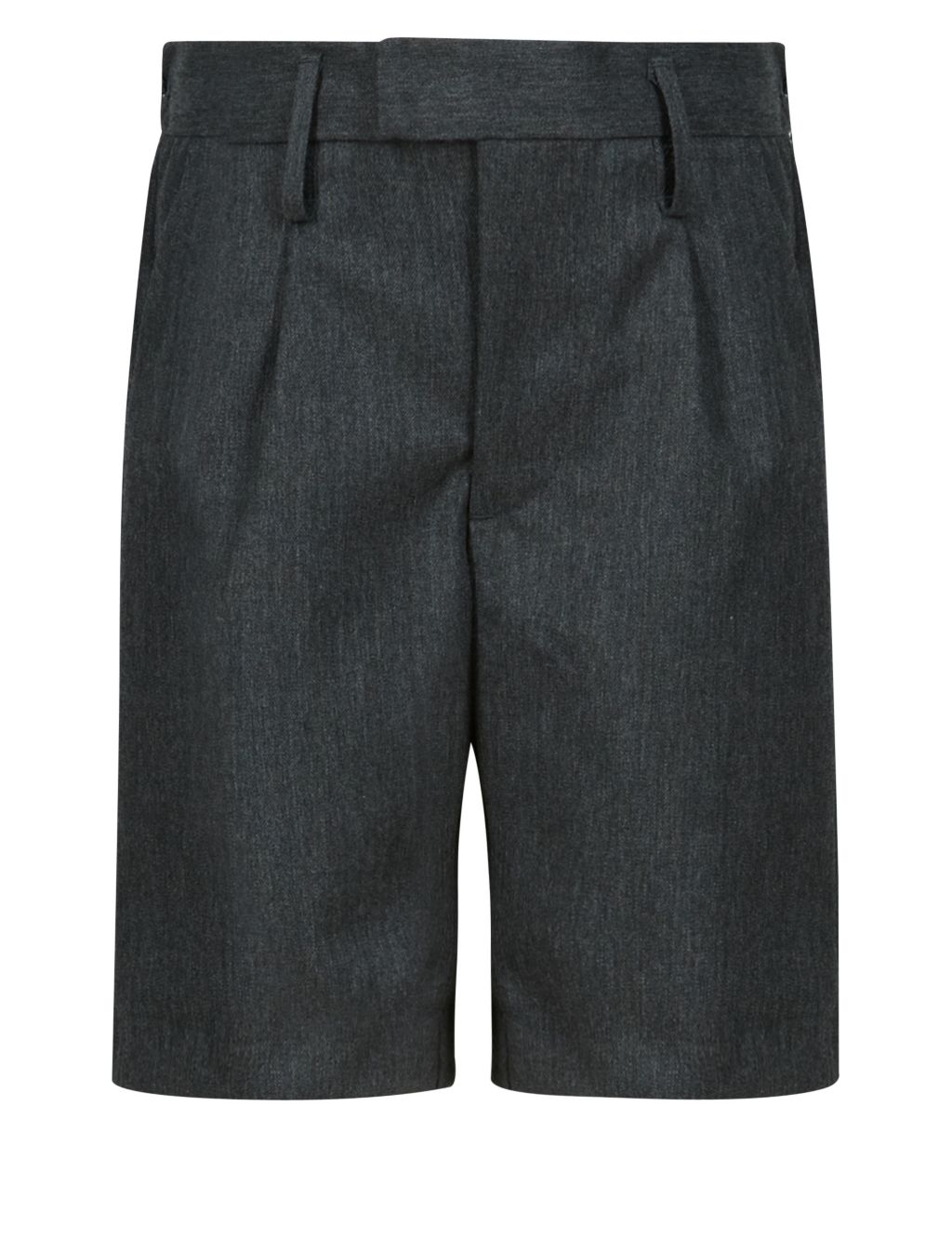 Boys' Adjustable Waistband Crease Resistant Shorts with Wool 1 of 3