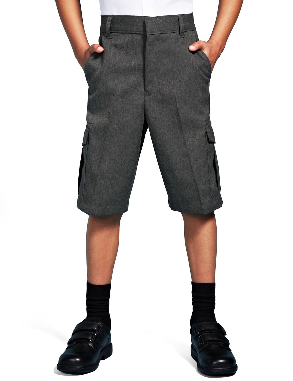 Boys' Crease Resistant Stain Resistance™ Cargo Shorts with Triple Action Stormwear™ 3 of 5