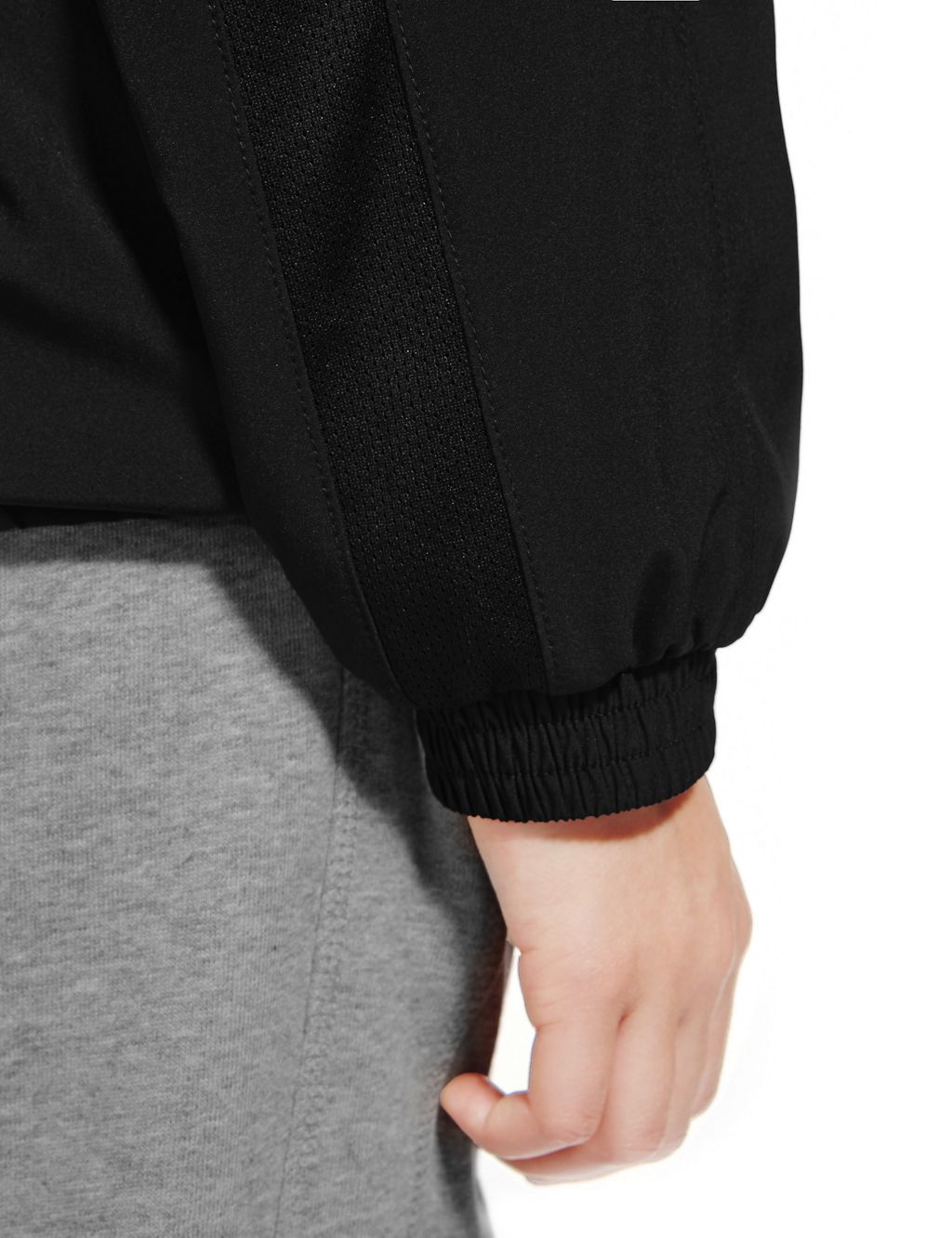 Boys' Funnel Neck Zip Through Lined Track Top with Active Sport™ 5 of 9