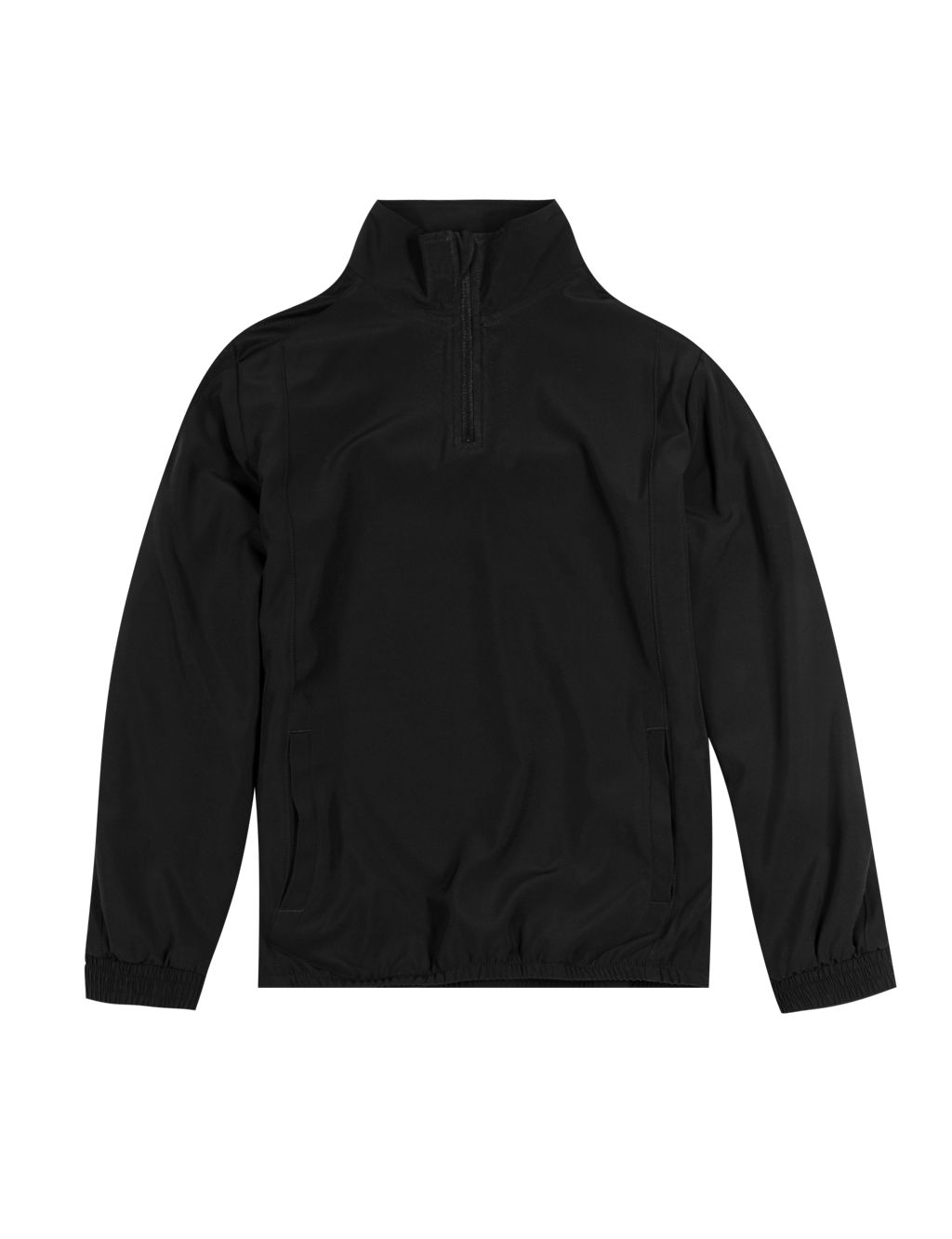 Boys' Funnel Neck Zip Through Lined Track Top with Active Sport™ 1 of 9