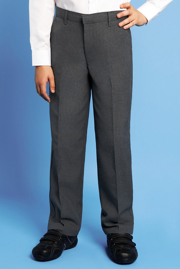 Boys' Outstanding Value Flat Front Trousers with Stormwear+™ Image 1 of 2
