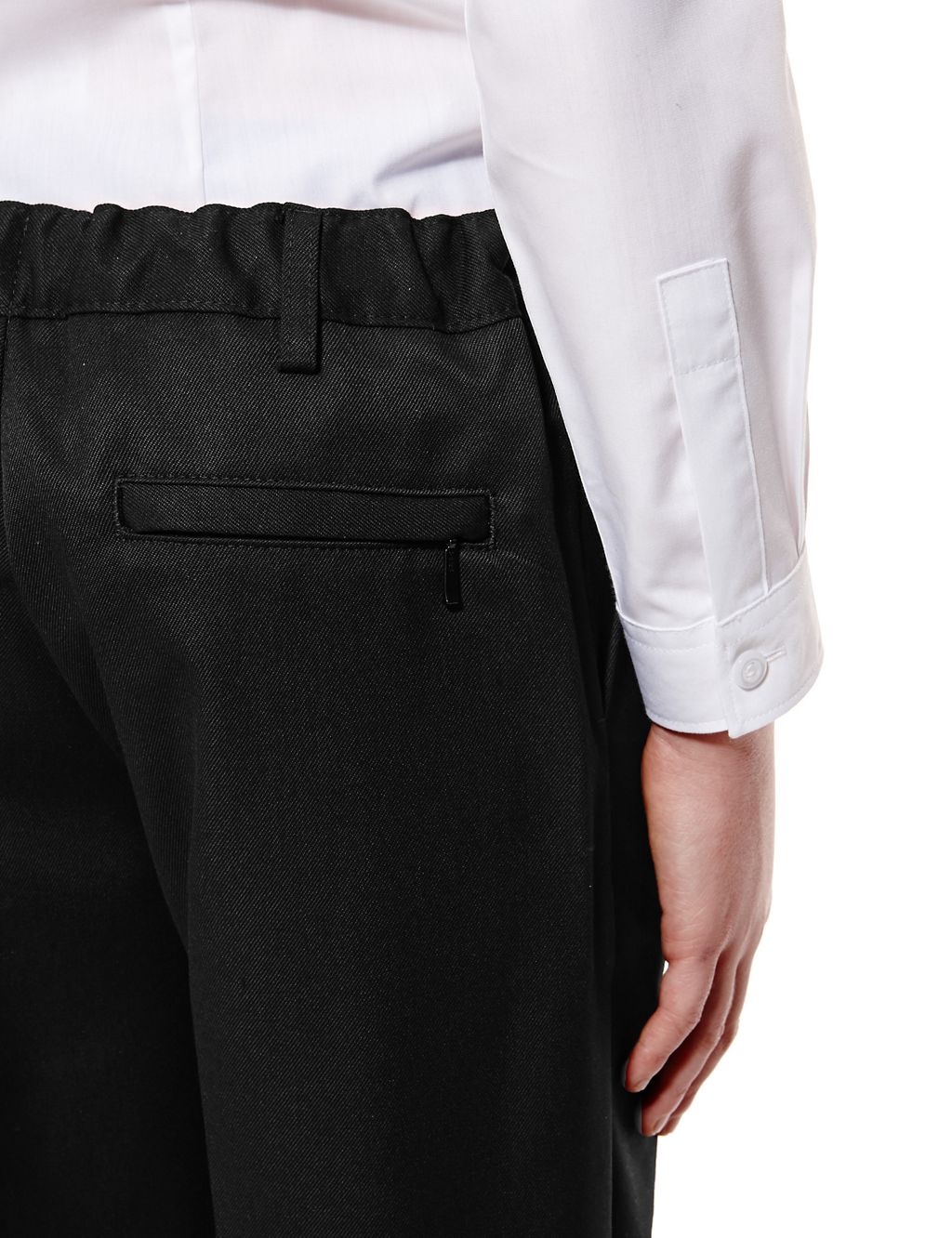 Boys' Pleat Front Trousers with Supercrease™ in Shorter & Longer Lengths with Stormwear+™ 8 of 9