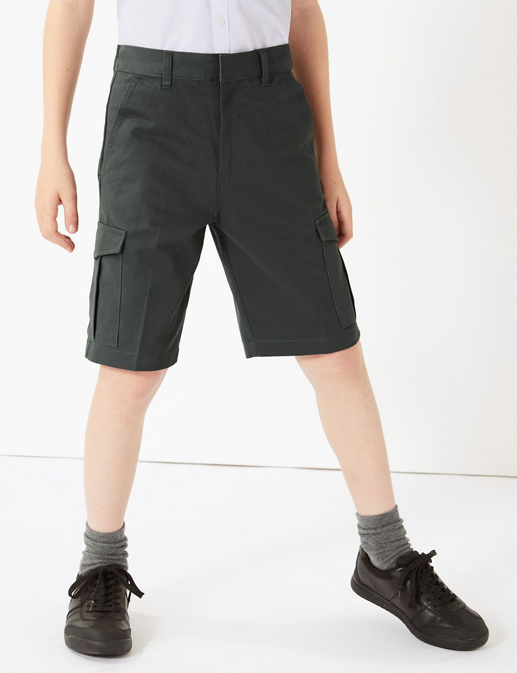Boys' Pure Cotton Skin Kind™ School Shorts 2 of 5