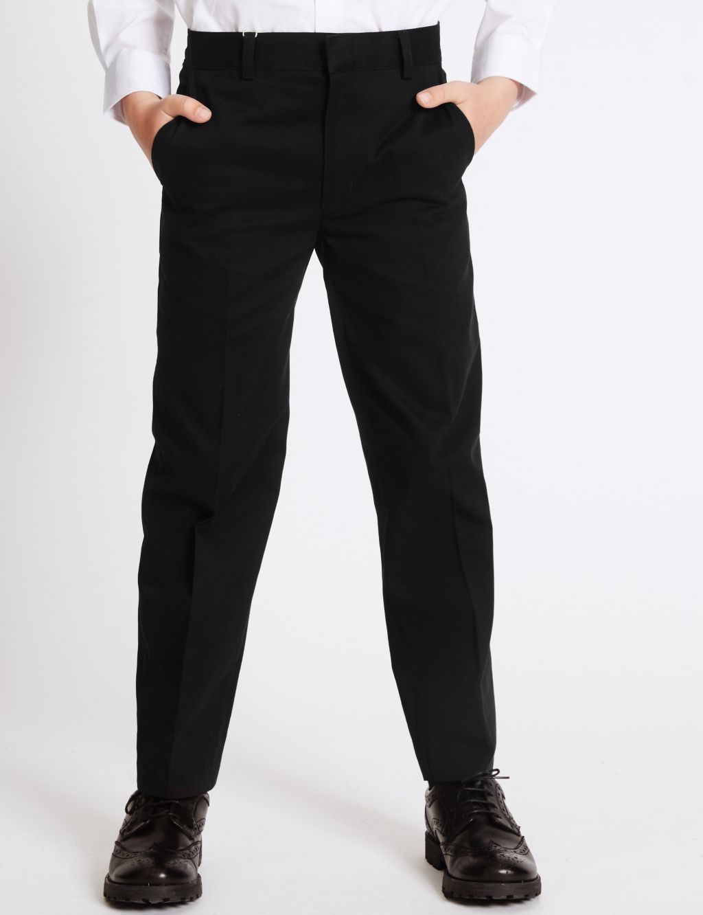Boys' Pure Cotton Skin Kind™ School Trousers 2 of 6