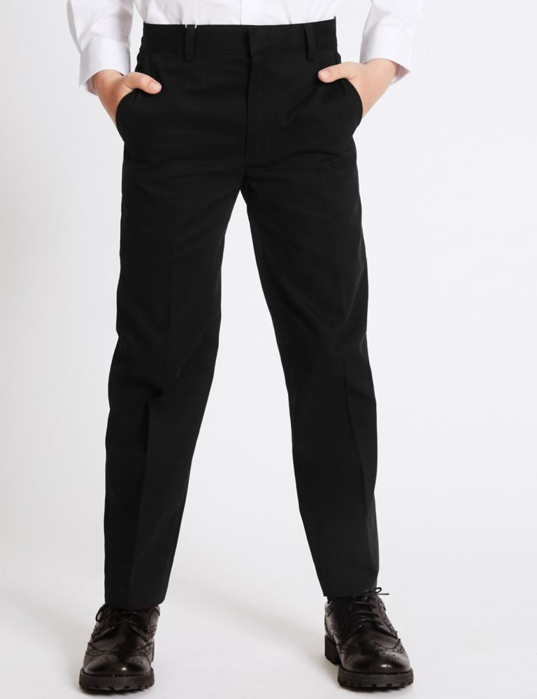 Boys' Pure Cotton Skin Kind™ School Trousers 3 of 6