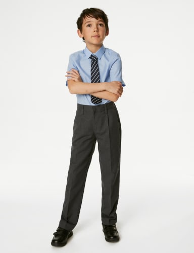 Boys' Regular Leg Additional Length Trousers (2-16 Yrs) 1 of 5
