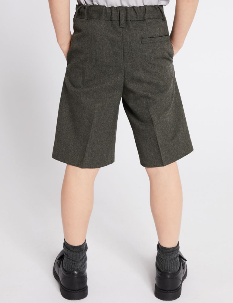 Boys' Regular Leg Pleat Front School Shorts (2-14 Yrs) 4 of 6