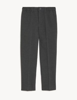 Boys' Relaxed Stretch School Trousers (2-18 Yrs) Image 2 of 5