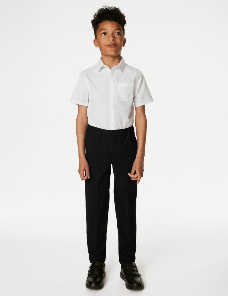 Boys' Relaxed Stretch School Trousers (2-18 Yrs) | M&S Collection | M&S