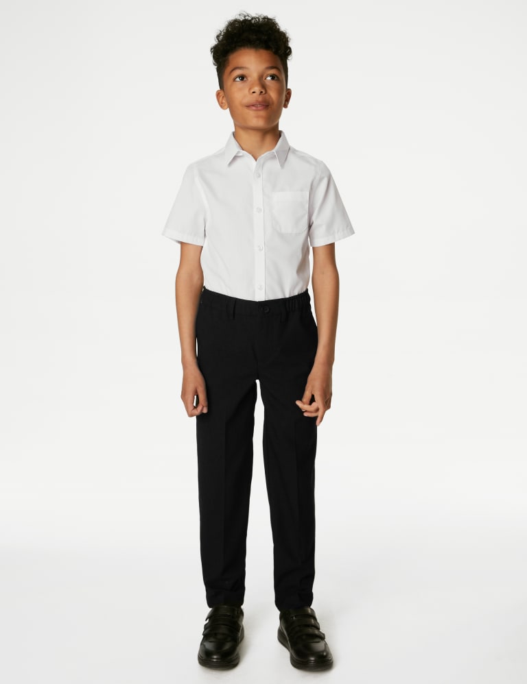 Boys' Relaxed Stretch School Trousers (2-18 Yrs) 1 of 5