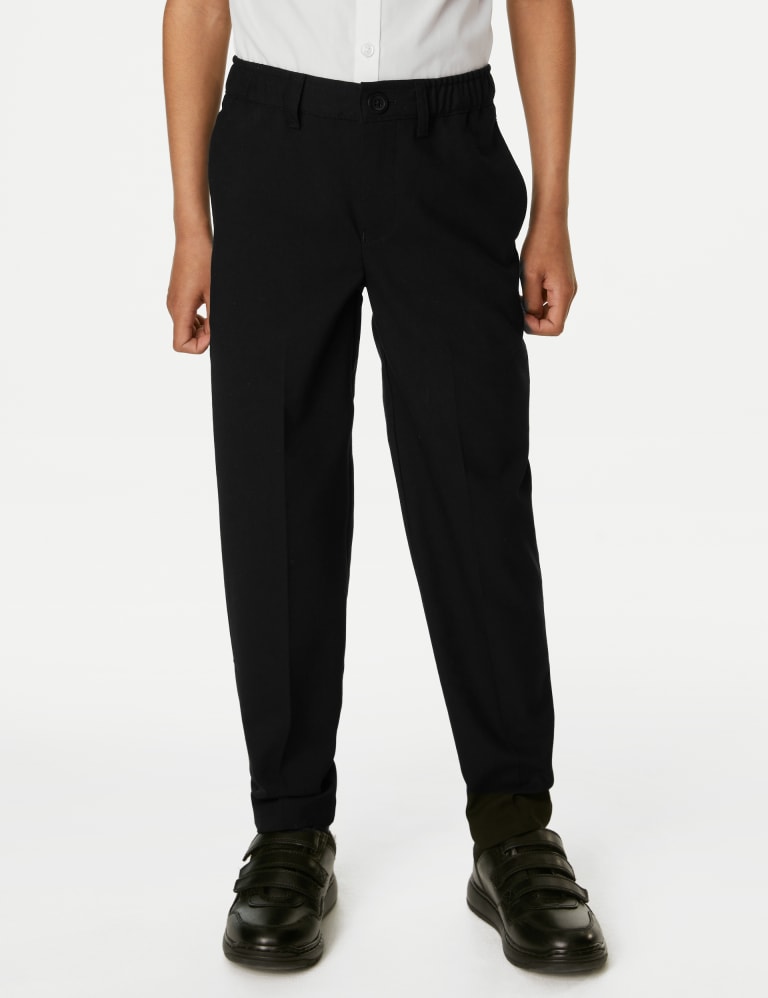 Boys' Relaxed Stretch School Trousers (2-18 Yrs) 3 of 5