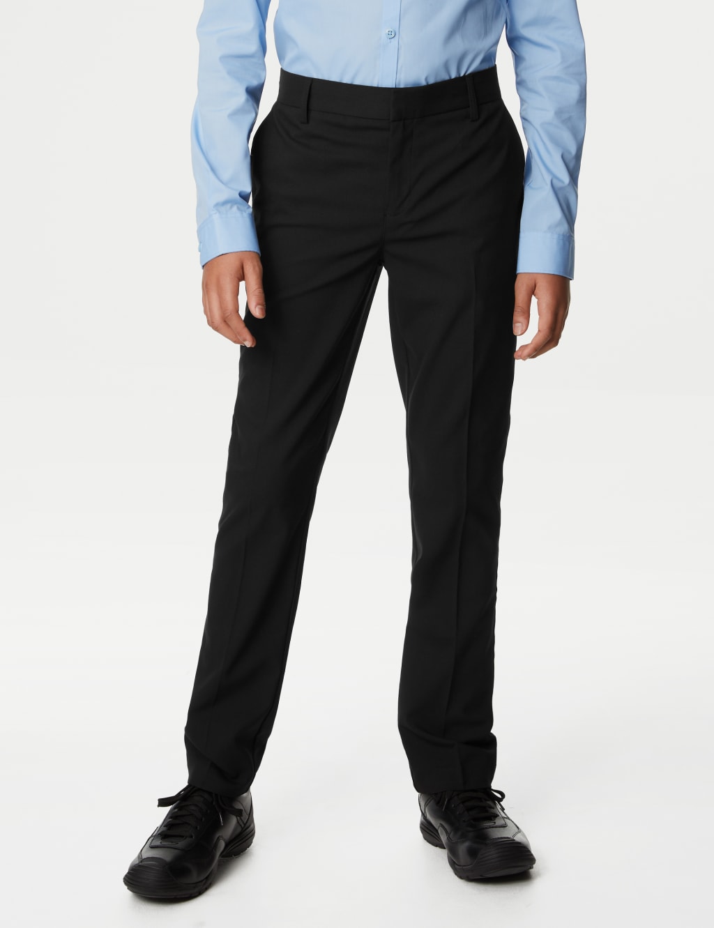 Boys' Skinny Leg Plus Waist School Trousers (2-18 Yrs) 2 of 6