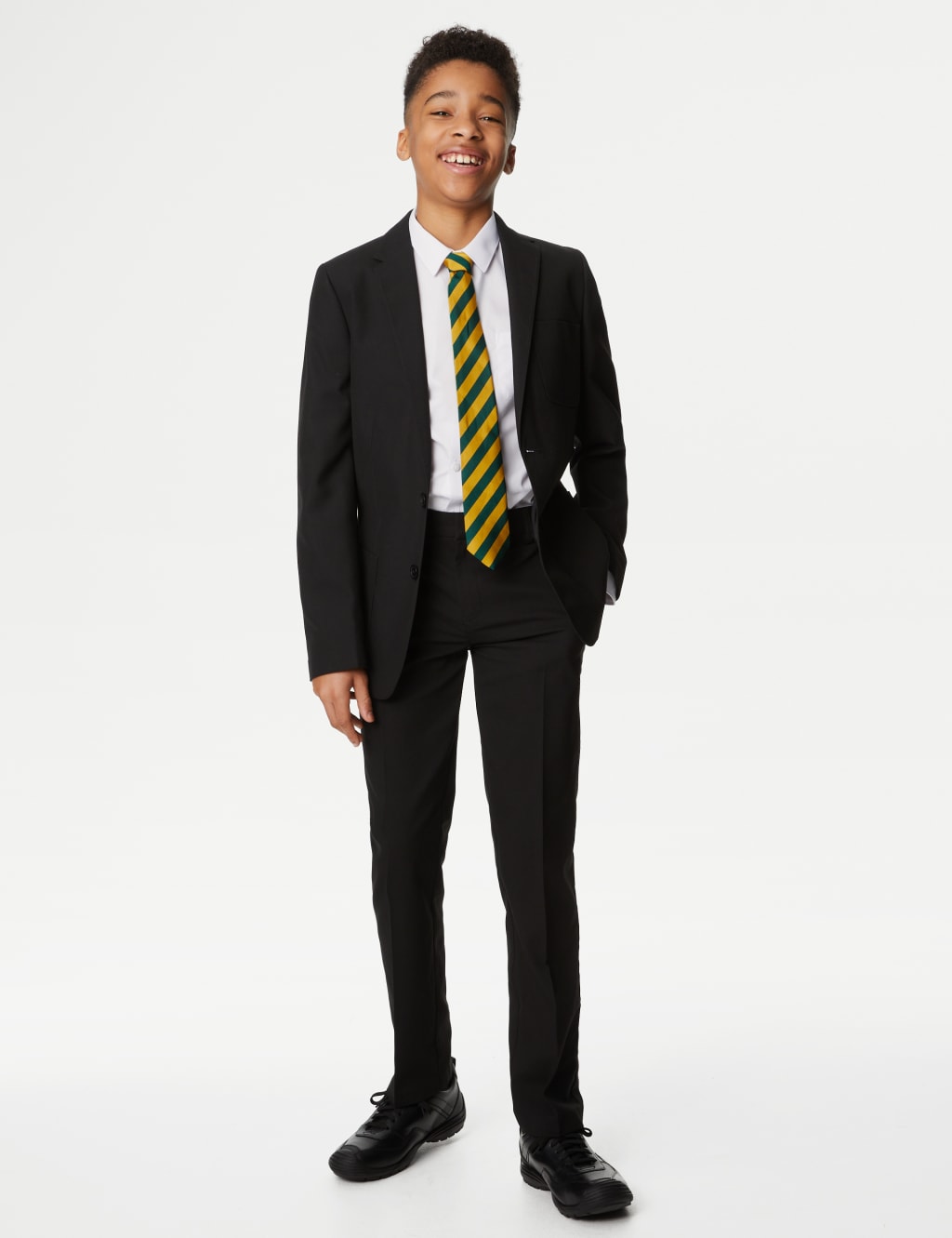 Boys' Slim Fit School Blazer (9-18 Yrs) 3 of 6