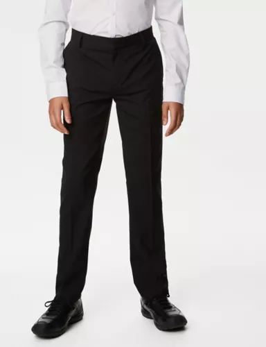 Boys' Slim Leg Longer Length School Trousers (2-18 Yrs) 3 of 6