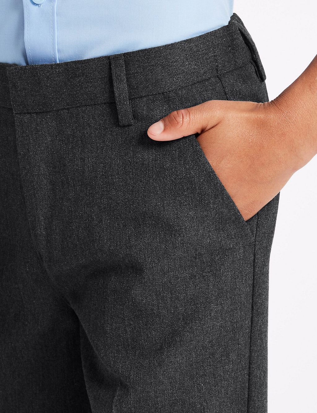 Boys’ Slim Leg Longer Length School Trousers 5 of 6