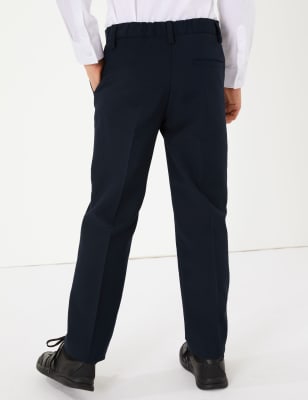 black slim fit school trousers
