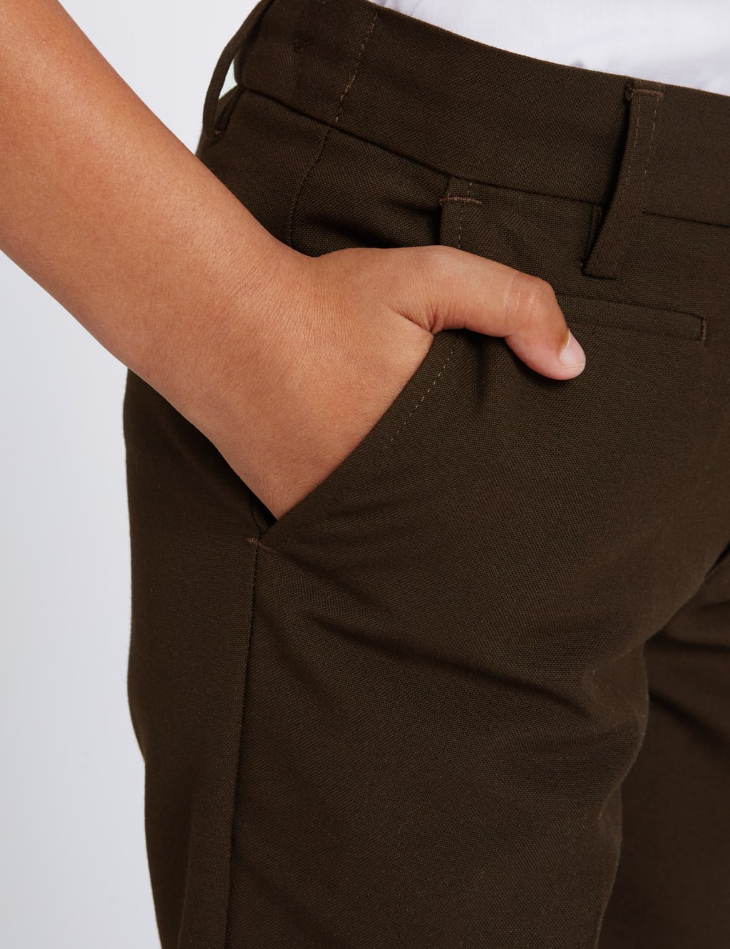 Buy Boys’ Slim Leg School School Trousers M&S