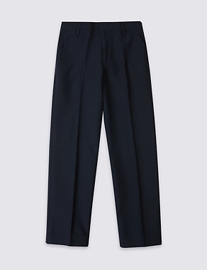Boys' Slim Leg Trousers with Length Options Image 2 of 5