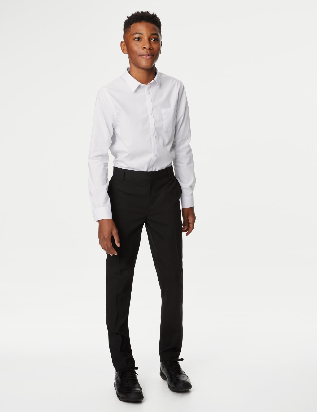 Skinny fit cheap school trousers