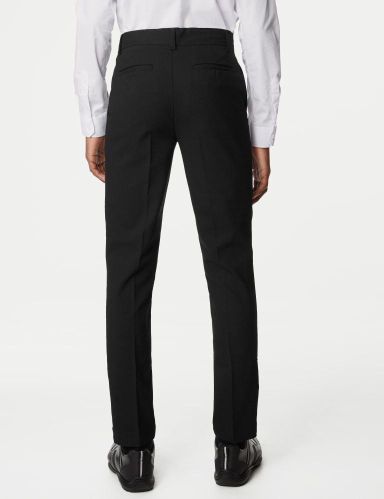 Boys Super Skinny Longer Length School Trousers 2 18 Yrs