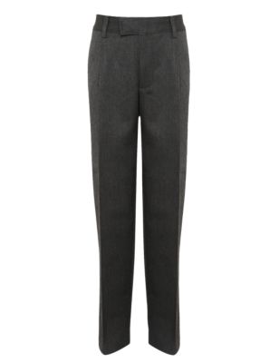 Boys' Supercrease™ Lined Trousers with Adjustable Waist and Stay New™ Image 2 of 6