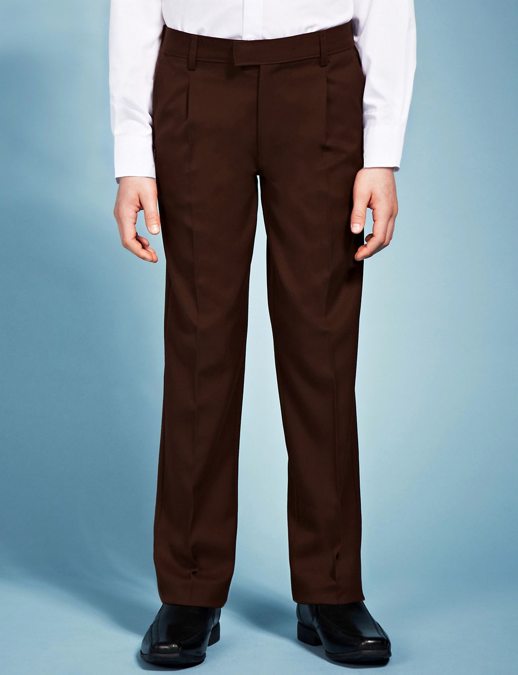 Boys' Supercrease™ Pleat Front Stain Resistance™ Trousers with Stormwear™ 3 of 7