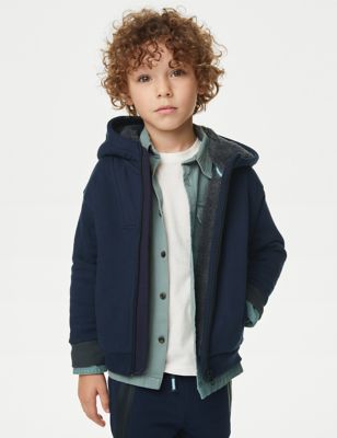 Boys Borg Lined Hoodie & Jogger Outfit