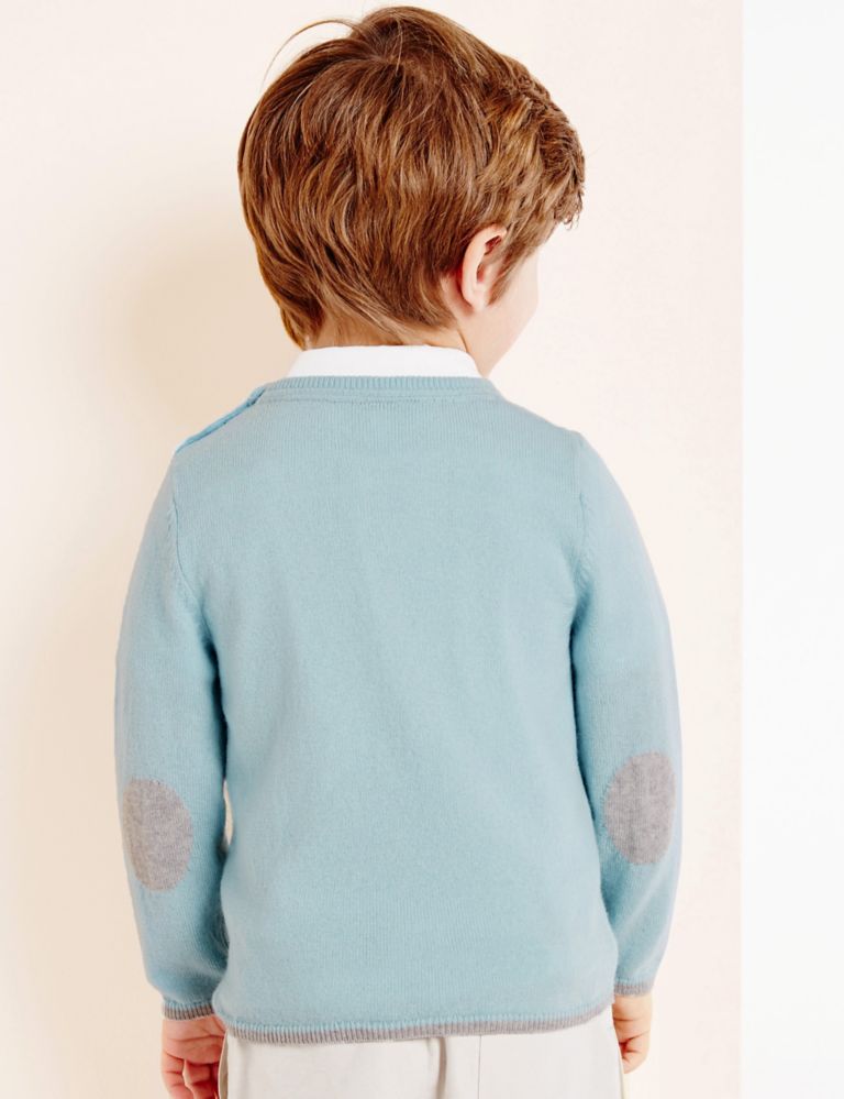 Boys Car Jumper with Cashmere (3 Months - 5 Years) 3 of 5