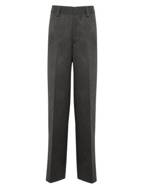 Boys Flat Front Wool Blend Trousers with Stormwear+™ Image 2 of 6