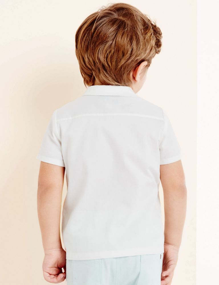 Boys Textured Woven Shirt (3 Months - 5 Years) 3 of 5