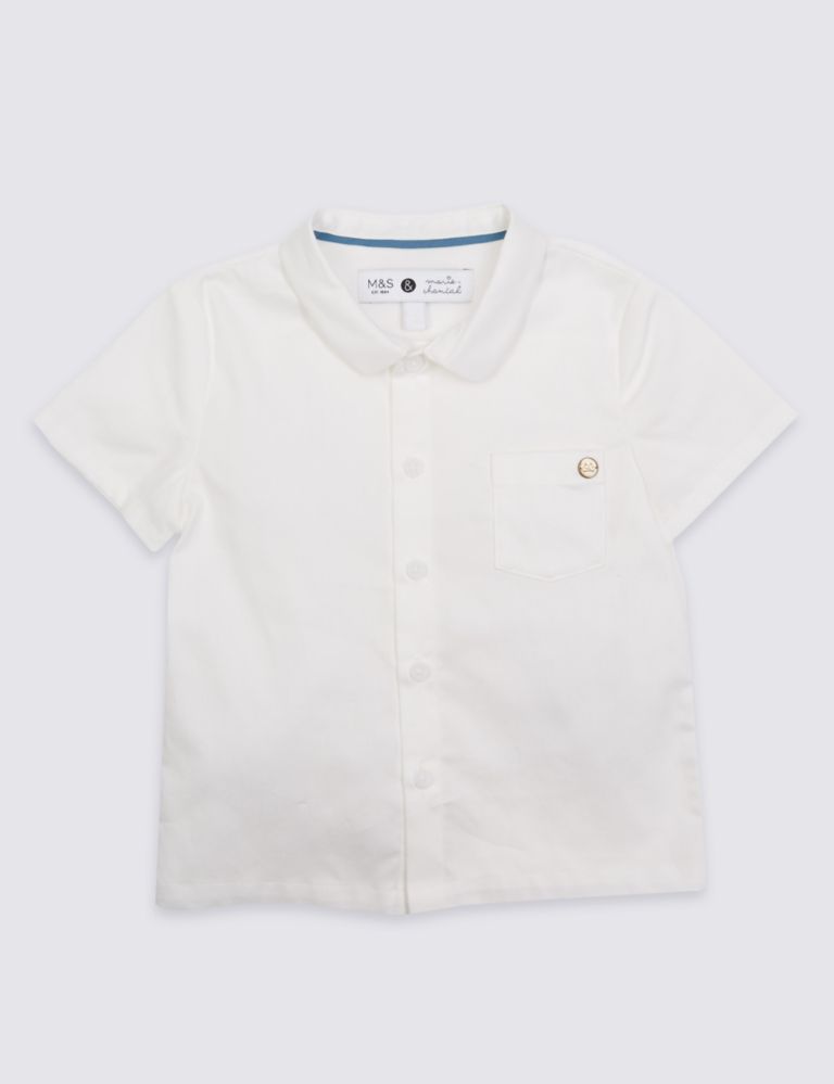 Boys Textured Woven Shirt (3 Months - 5 Years) 2 of 5