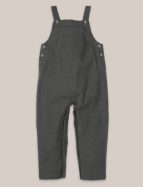 Boys Wool Blend Dungarees (3 Months - 3 Years) Image 2 of 6