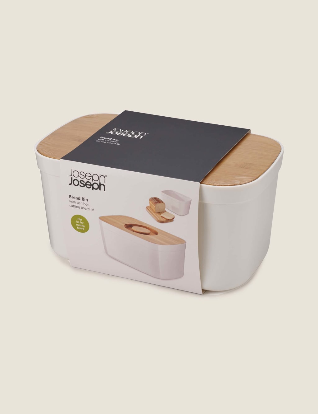 Bread Bin with Cutting Board Lid Joseph Joseph M&S