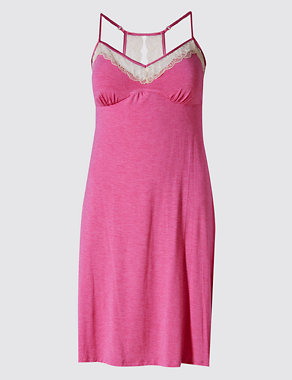 Breast Cancer Now Floral Lace Chemise Image 2 of 4