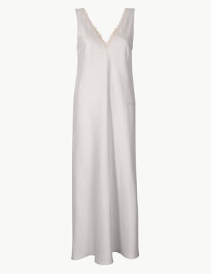 bridal satin nightgown