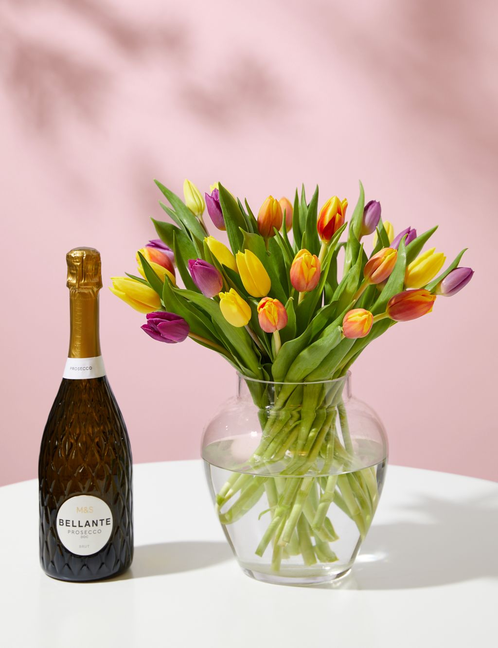 Bright & Beautiful Tulip Bouquet with Prosecco 3 of 6