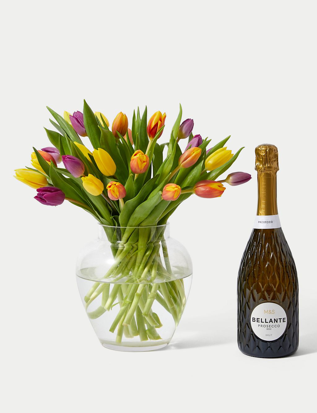 Bright & Beautiful Tulip Bouquet with Prosecco 2 of 6